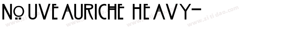 NouveauRiche Heavy字体转换
